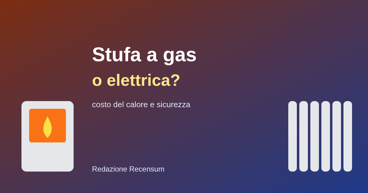 Stufa a gas o stufa elettrica: quale conviene davvero (2026)